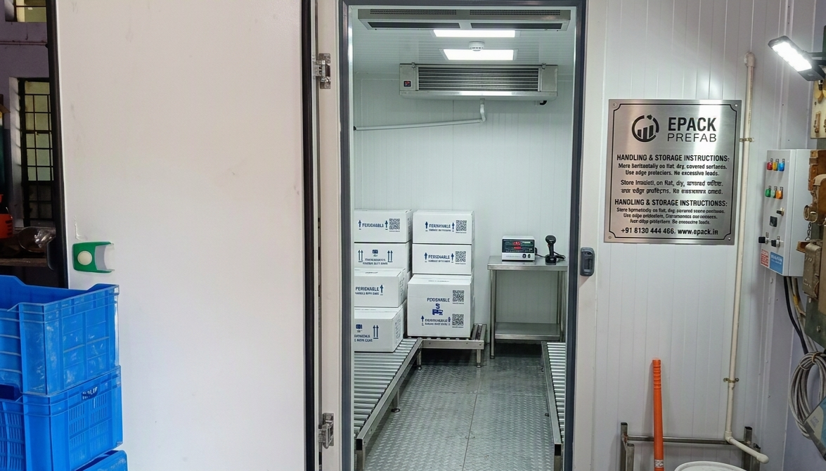 Refrigerated warehouse loading bays