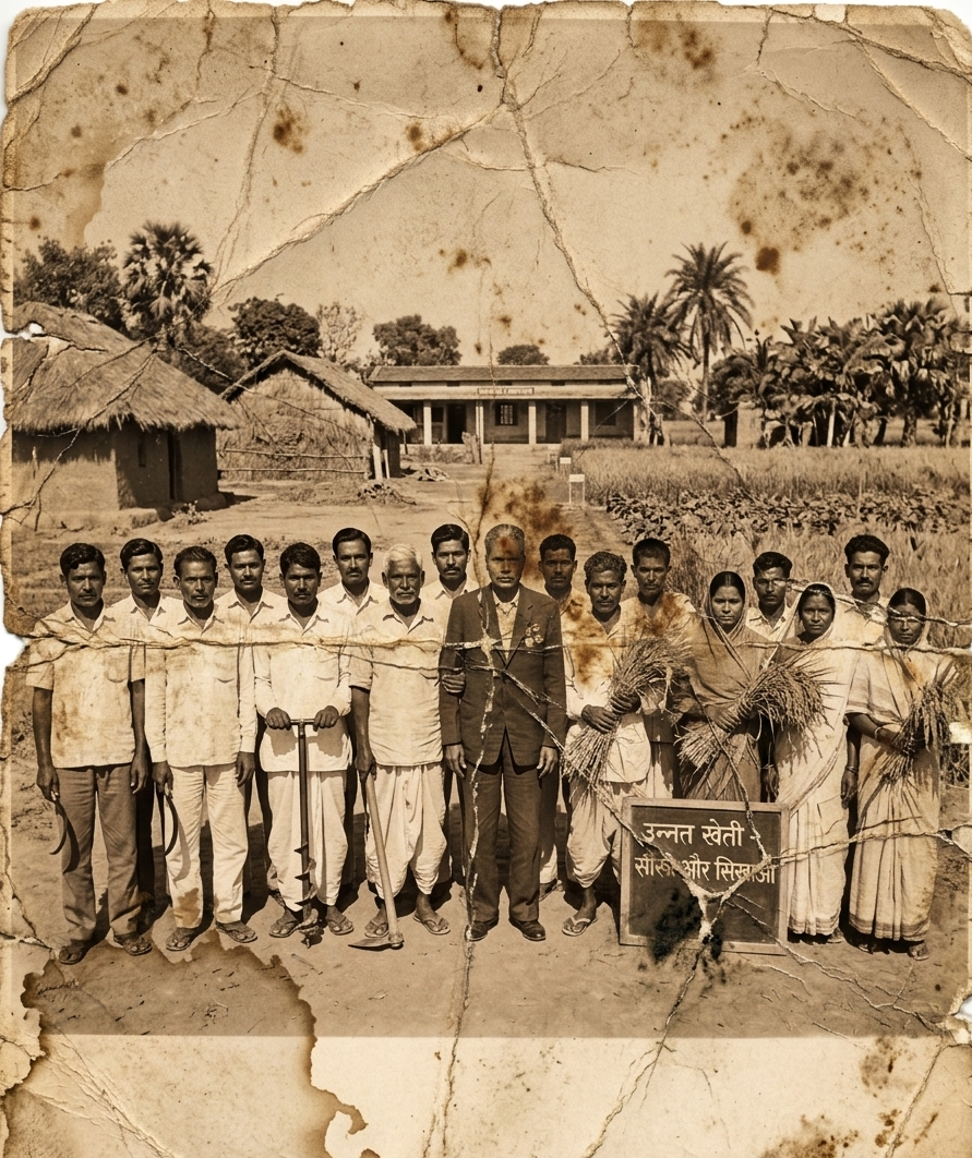 Green Revolution agricultural work and cultivation India 1960s