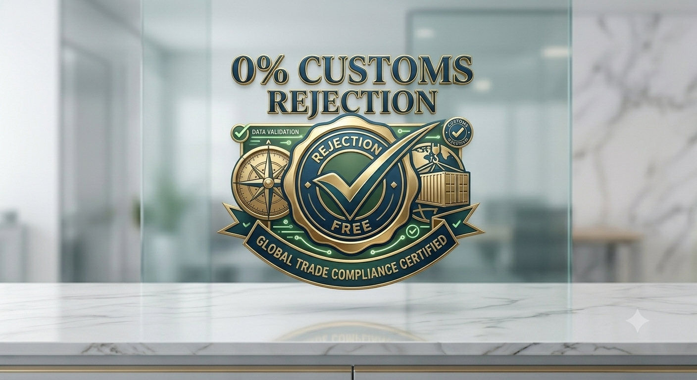Pillar icon representing zero customs cargo rejection safety record