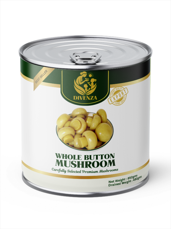 Canned Button Mushrooms bulk manufacturer exporter